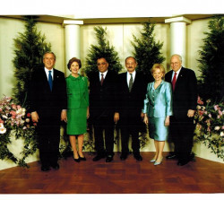 dr k with george w bush first lady laura bush dick cheney and his wife lynne cheney