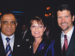 dr kazmir with us vice presidential candidate and former governor sarah palin and her husband todd palin