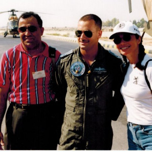 kazmir with fran dresher and jordanian airforce pilot