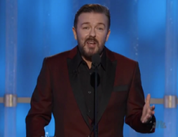 Comedian Ricky Gervais Roasts Hollywood Elites