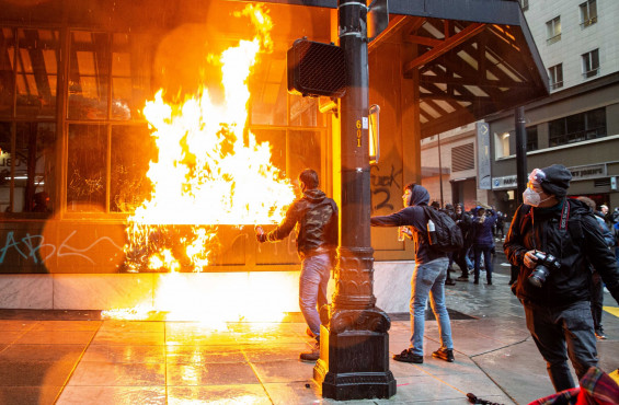As the Peaceful Protest Narrative Crumbles