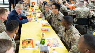 Trump’s Thanksgiving Troop Surprise Makes a Turkey Out of Newsweek